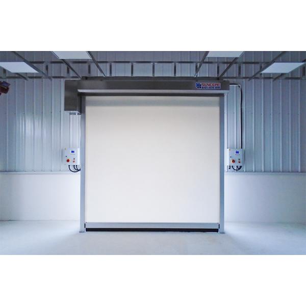 Quality Anti-electrostatic Fabric Roll up Door , High Frequency Smooth Opening Speed 1 for sale