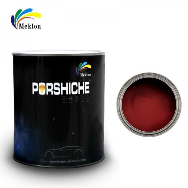 Quality Waterproof Nontoxic Rose Red Car Paint , Glossy Automotive Refinishing Products for sale