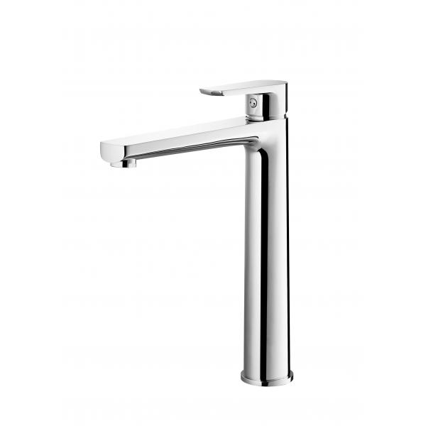 Quality Modern High Body Bathroom Vessel Sink Faucet Deck Mounted Basin Mixer Tap for sale