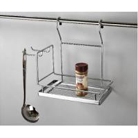 China Eco - Friendly Modern Kitchen Shelves Wall Hanging Spice Rack In Metal factory