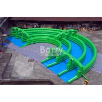 China Crazy Fun Green Inflatable City Slide Big Inflatable Slides For Street / Road factory