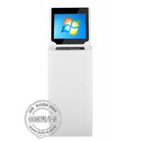 China 21.5 Inch PCAP Touch Screen Kiosk Financial Bank Windows Self Service With Keyboard for sale