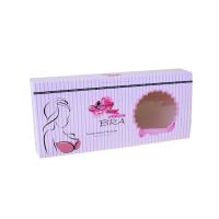 China Custom Cheap Price Foldable Paper Box For  Silicone Invisible Bra With Clear Window factory