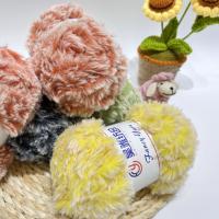Quality Imitation Fur Yarn Blanket Scarf Set Fluffy Big Cotton Crochet DIY Household for sale