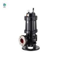 China WQK SS304 sewage submersible pump Sump Pumps with grinder impeller power from 0.75-350kw .color can be  blue ,black and factory