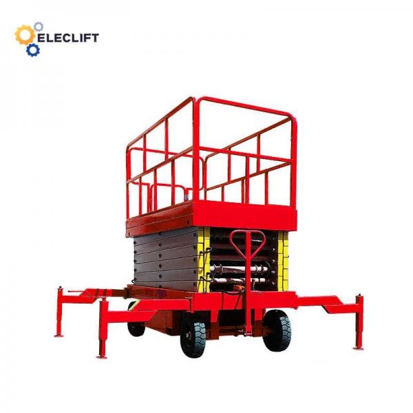 Quality 300kg-2000kg Portable Hydraulic Scissor Lift Platform 2.5m-4m With Remote Control for sale