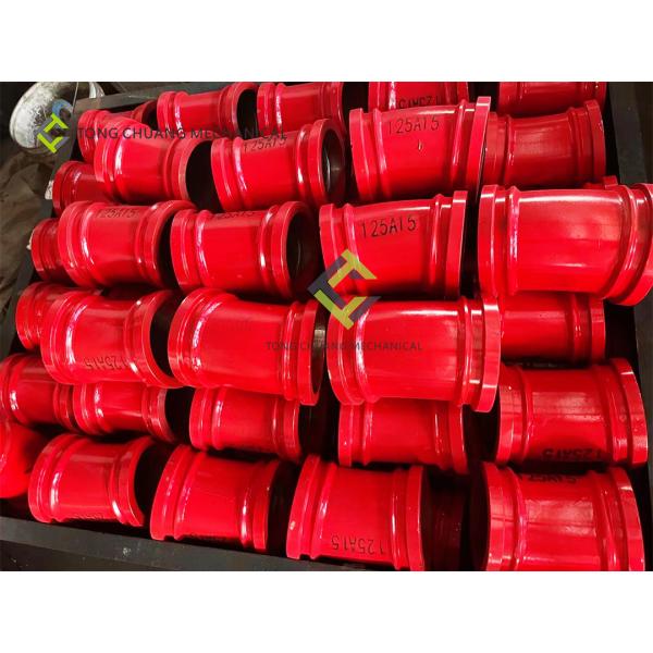 Quality 20# steel Concrete Pump Pipeline , 30 Degree Pipe Elbow 500MM for sale