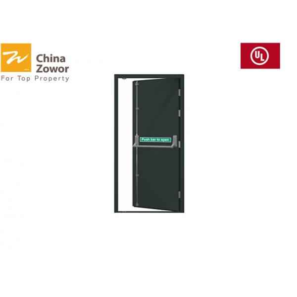 Quality Steel 90Min Panic Bar FD30 Frameless Fire Rated Doors for sale