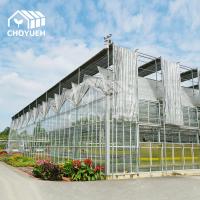 China Solar Control Tempered Insulated Glass Greenhouse Hydroponics System With Accessories factory