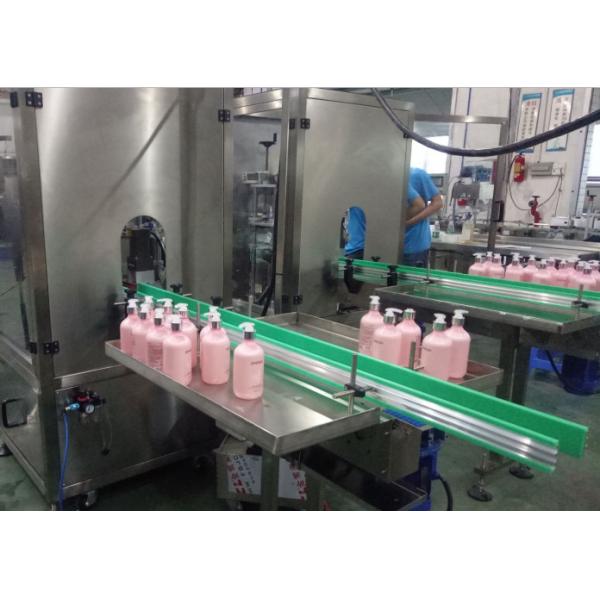 Quality Energy Saving Shampoo Bottle Filling Machine Pneumatic Lifting 12 Months for sale