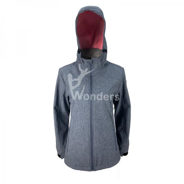 Quality Waterproof Windproof Ladies Soft Shell Waterproof Jacket Dyed for sale
