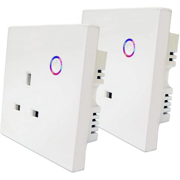Quality AC240V Smart Plug Socket 2.4G WiFi Tuya Smart Plug UK Fire Retardant for sale
