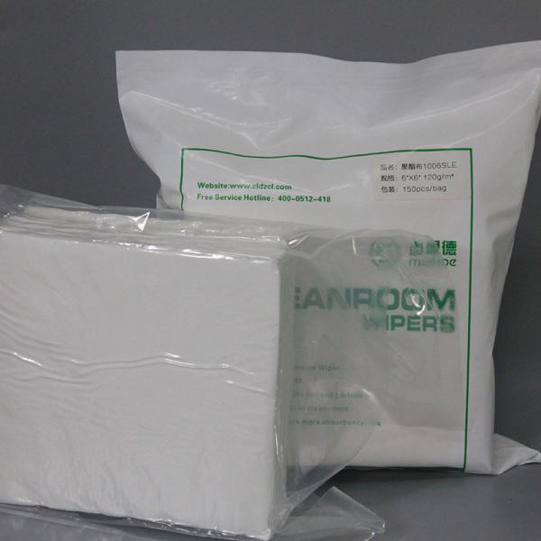 Quality 4*4 400pcs 110g  Microfiber Cleaning Dustfree Cloth 100% Polyester Cleanroom Wiper for sale