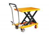 China PT150Z PT300Z PT500Z Hand Single Scissor Lift Table Table Cart With Fordable Handle Load Capacity 150Kg-500kg factory