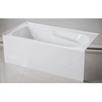 China cUPC skirted acrylic whirlpool bathtub 3 sides double tile flange 4mm pure acrylic sheet for sale