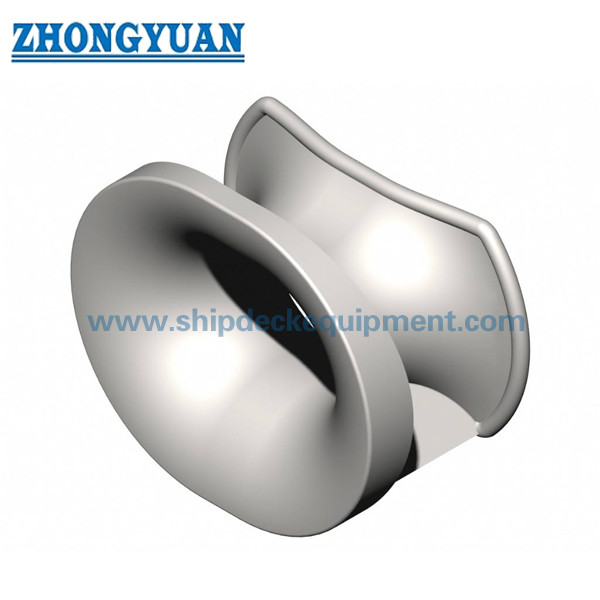 Quality DIN 81915 Form A Casting Steel Bulwark Mounted Mooring Chock Ship Towing Equipment for sale