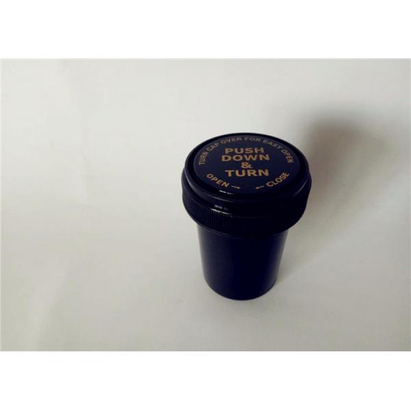 Quality Pharmaceutical Pill Bottle Containers 20DR Screw Cap Closure For Marijuana for sale