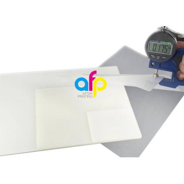 Quality 60~350 Micron Glossy Pet Polyester Pouch Laminating Film For Document Photo Menu Lamination for sale