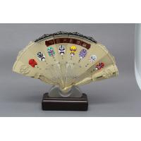 China Customised Metal Gold Silver Metal Folding Hand Fan  Prize Chinese Traditonal Souvenir Support factory
