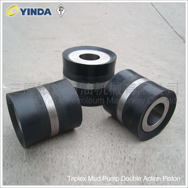 Triplex Mud Pump Double Action Piston With Pu Rubber, Api-7k Certified Factory, Unb-600 Double Action Piston