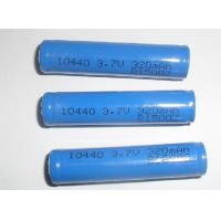 China Non-toxic 3.7V 320mAh 10440 Lithium Ion Ultra High Energy Density Rechargeable Batteries factory