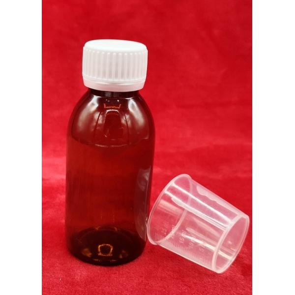 Quality Brown 120ml Pharmaceutical PET Bottles For Syrup Low Light Transmission  for sale