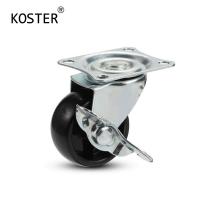 China Office Furniture 25/30/45/50/75/100mm Zinc Plated PP Caster with 12*8.2mm Hole Distance factory