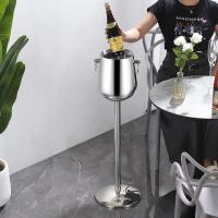 China French Style Champagne Holder Stand Stainless Standing Champagne Bucket factory