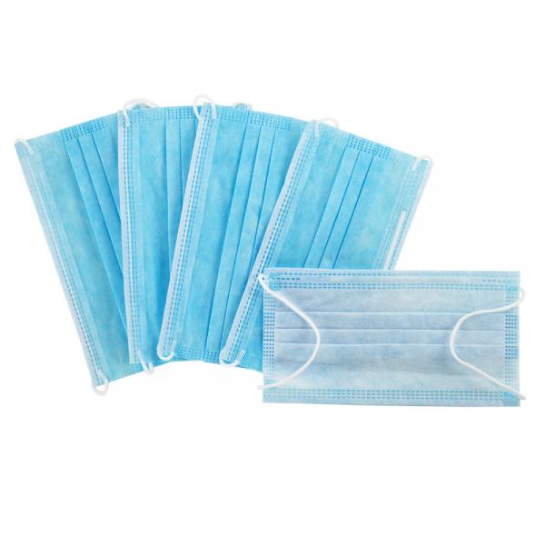 Quality Non Woven Fabric Disposable Face Mask 3 Ply Single Use For Public Place for sale