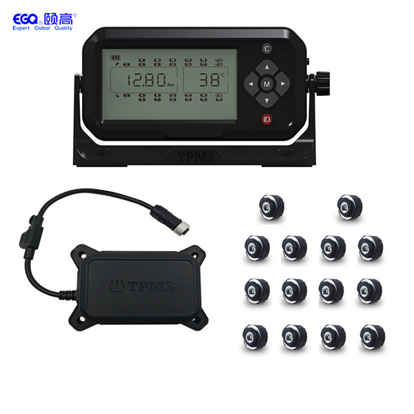 Quality Rechargeable Fourteen Tire Trailer Tyre Pressure Monitoring System for sale