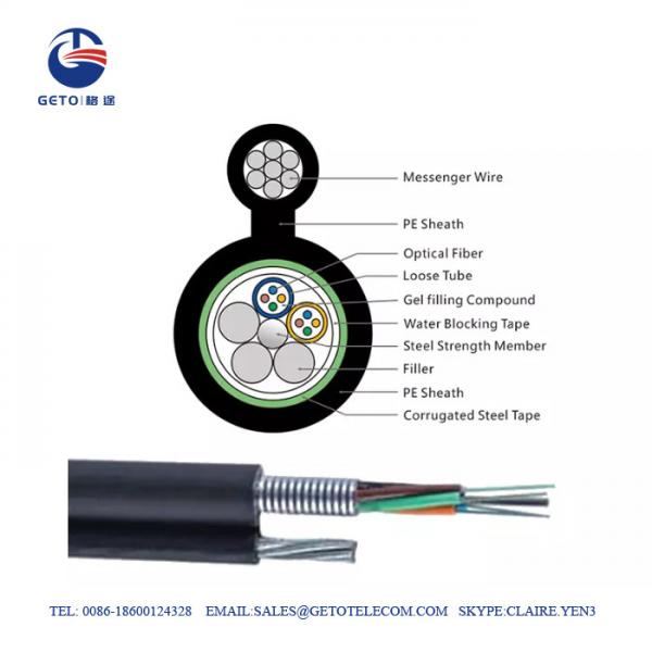 Quality GYTC8S Aerial Armored FTTH Optic Fiber Cable for sale