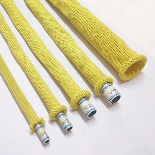 Quality Tempering furnace high temperature resistant 25mm aramid knitted sleeve bending tempered furnace heat insulation for sale