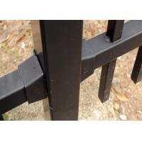 China Australia Black Heavy Duty Tubular Steel Garrison Fence for sale