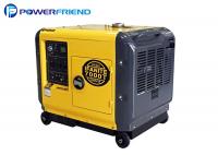 China Residential Small Diesel Generators / Portable Silent Generator 5kw 6kw with Air cooled factory