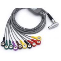 China 12 Channel ECG Snap Cable Compatible , 2107229-001 Patient Monitor Cable for sale