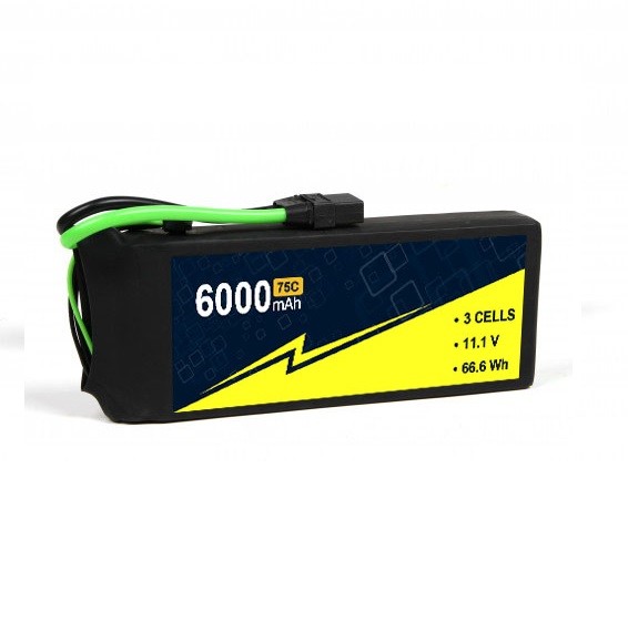 Quality 6000mAh 3S 11.1V  75C RC Airplane Battery Pack With W/XT-90 Long Life for sale