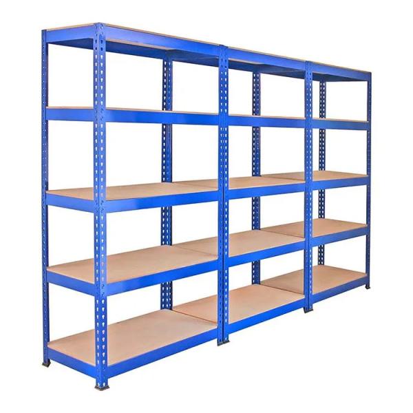 Quality Blue Garage Storage Shelves Warehouse Rack Heavy Duty Single Sided for sale