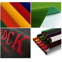 China Stretchable Vinyl Flock Heat Transfer Film Roll 230 Micron For T-Shirt And Textile factory