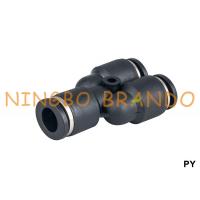 China PY Series Push To Quick Connect Tube Pneumatic Hose Fittings Union Y factory