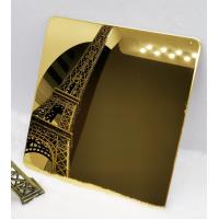 china PVD Gold SS Sheet Mirror Gold Plated Stainless Steel Sheet 3000mm 2438mm