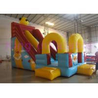 China Red / Yellow / Blue One Broad Blow Up Dry Slide Waterproof  PVC Winnie The Pooh Toys factory