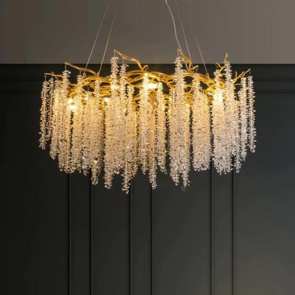 Quality G9 Modern Lobby Chandelier Crystal Grand Hospitality Chandeliers Energy Saving for sale