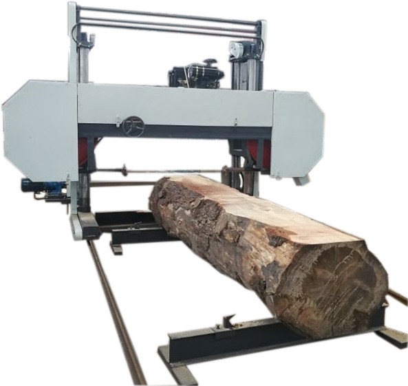 Quality Woodworking Large Bandsaw Mill MJ2500 Band Saw SawMill Machine 80HP Diesel for sale
