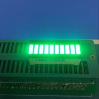 China Pure Green 10 LED Light Bar 120MCD - 140MCD Luminous Intensity factory