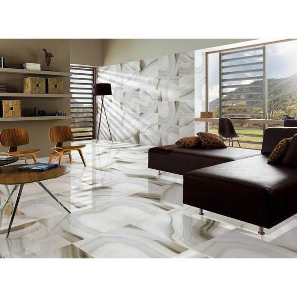 Quality Agate Big Size Marble Look Porcelain Tile For Hotel Lobby Flooring / Home for sale