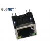 China GLGNET Single Port Rj45 Connector LEDs Tab Up Without Integrated Magnetics factory