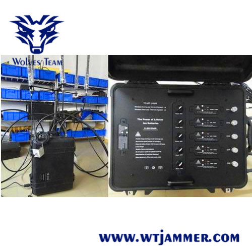 Quality 500m 300W Wifi GPS Cell Phone Portable Signal Jammer for sale