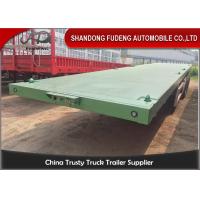 China 3 Axles Flatbed Container Trailer for Carry Container , Hoses , Cement Bags for sale