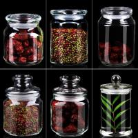 China Glassware Candy Jar Glass Coffee Tea Jar Kitchenware Storage Jar factory
