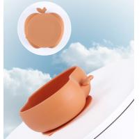 China Practical Silicone Bowl SuctionApple Silicone Supplementary Food Bowl Baby Anti slip Tableware Bowl factory
